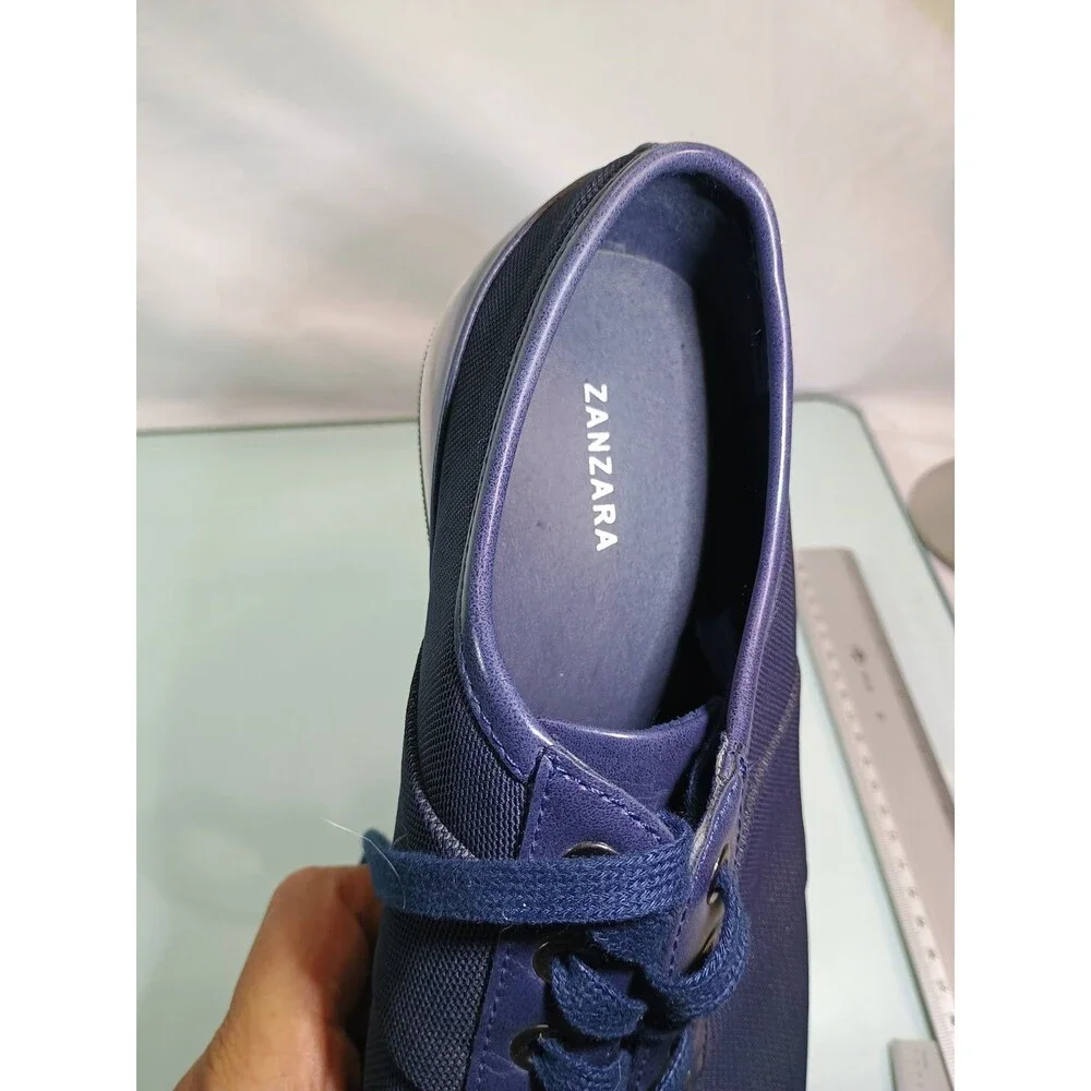 Zanzara Men's Blue Rory Shoes Lace Up Sneakers Size 10